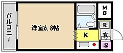 ジョイフル魚崎 1Kの間取図画像