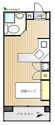 ラ・パルフェ・ド・コロン ワンルームの間取図画像