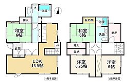 近鉄南大阪線 当麻寺駅 徒歩24分 4SLDKの間取り