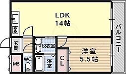 新栄プロパティー4 1LDKの間取図画像
