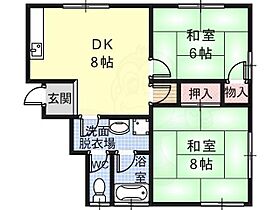 サンハイツ  ｜ 大阪府羽曳野市野々上３丁目（賃貸アパート2LDK・1階・54.00㎡） その2