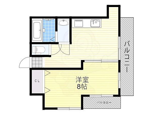 第一塩野マンション ｜大阪府松原市阿保１丁目(賃貸マンション1LDK・5階・40.00㎡)の写真 その2