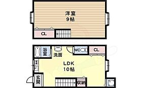 木本メゾネット貸家  ｜ 大阪府羽曳野市野（賃貸マンション1LDK・2階・40.00㎡） その2