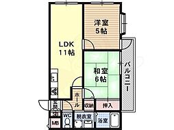 ゲマインシャフト 2LDKの間取図画像