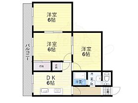 第2岡本ハイツ  ｜ 大阪府藤井寺市岡１丁目（賃貸マンション3LDK・2階・52.00㎡） その2