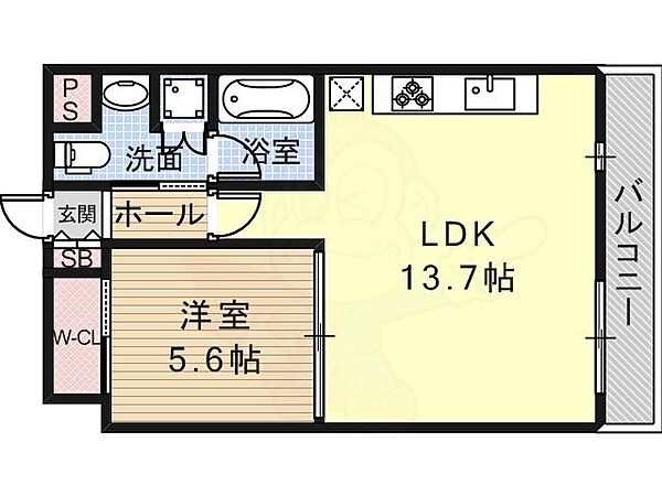 ヴェヌスタ御舟 ｜大阪府藤井寺市御舟町(賃貸マンション1LDK・2階・45.61㎡)の写真 その2