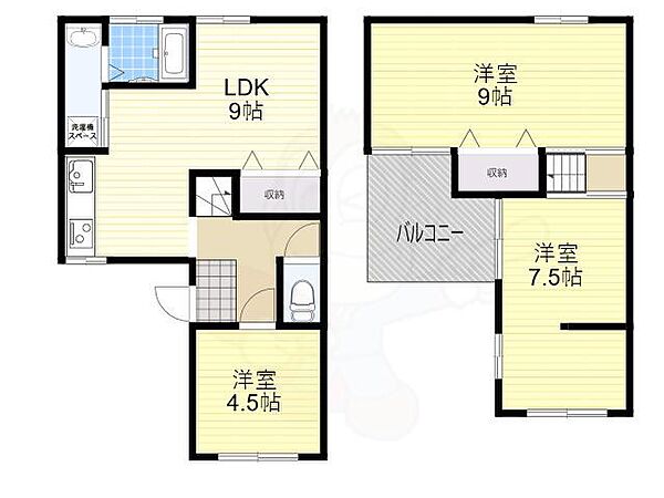 天美東7丁目戸建 ｜大阪府松原市天美東７丁目(賃貸一戸建3LDK・1階・65.00㎡)の写真 その2