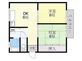 シティハイムソファレタカハシ3棟  ｜ 大阪府藤井寺市沢田１丁目（賃貸アパート2DK・2階・42.00㎡） その2