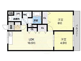 第2コーポ平野  ｜ 大阪府柏原市平野１丁目（賃貸マンション2LDK・2階・50.00㎡） その2