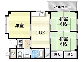 マンショングランディ  ｜ 大阪府柏原市国分西２丁目5番25号（賃貸マンション3LDK・2階・56.70㎡） その2