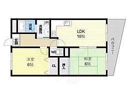 Sauberberg 2LDKの間取図画像
