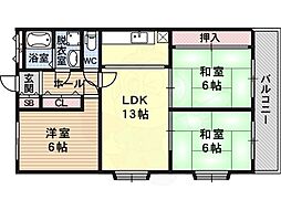 フレール天美 3階