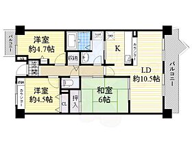 アイレックスプラザ  ｜ 大阪府八尾市東山本町４丁目2番8号（賃貸マンション3LDK・5階・65.78㎡） その2