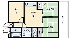 北本町パールハイツ  ｜ 大阪府八尾市北本町１丁目（賃貸マンション3LDK・4階・55.08㎡） その2