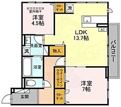 モンクレー北町  ｜ 大阪府八尾市恩智北町３丁目79番（賃貸アパート2LDK・2階・64.69㎡） その2