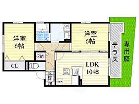 スウィート松本A  ｜ 大阪府羽曳野市古市６丁目9番23号（賃貸アパート2LDK・1階・49.75㎡） その2