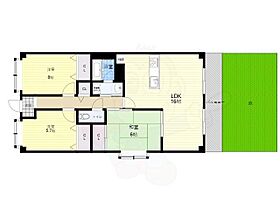 大阪府八尾市刑部４丁目（賃貸マンション3LDK・1階・72.60㎡） その2