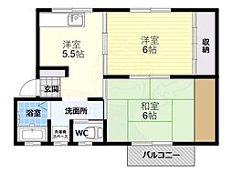 第1コーポ平野 2階/-