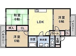 七色ハイツ 2階