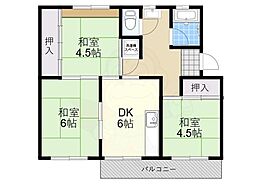 金剛第三住宅222棟 3階