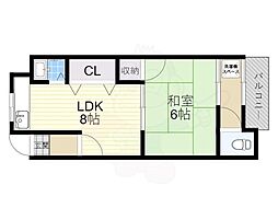 近鉄南大阪線 恵我ノ荘駅 徒歩10分 2階/-