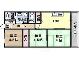 メゾン西川 3DKの間取図画像