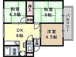 ファミール林B棟 2階