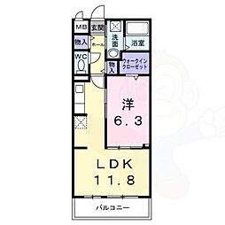 間取図画像 1LDK