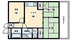 北本町パールハイツ 3LDKの間取図画像