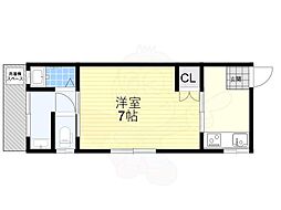 ハイツフォレスト 1Kの間取図画像