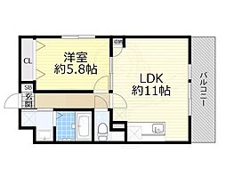 間取図画像 1LDK