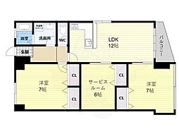 間取図画像 2SLDK