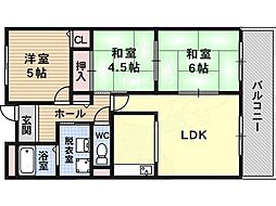 メゾンドゥボヌール 3LDKの間取図画像