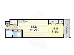 リバーサイド 東久宝寺十番館 3階