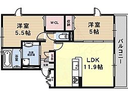 間取図画像 2LDK