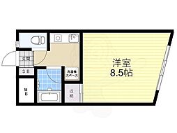 レディースマンションプリンセス1 1Kの間取図画像