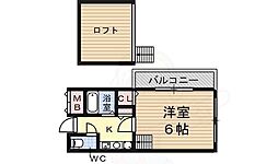 ミューシャマンション 1Kの間取図画像