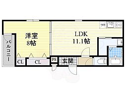 フジパレスパルトネールさとの3番館 1階/-