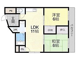 滝谷ユタカハイツ 2階/-