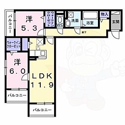 メゾンボヌール 1階/-