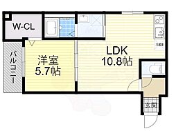 リバティ川西 2階