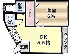RHYTHM柏原(旧ウエストハイツ) 2階