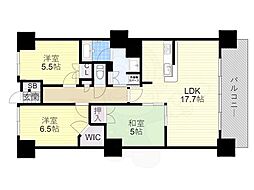 メガシティタワーズTHEEAST 3LDKの間取図画像
