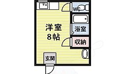 泰松ビル ワンルームの間取図画像