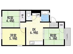 グリーンヒル小金台D棟 2階/-