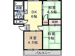 パナホーム京谷 3DKの間取図画像