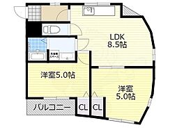 メビウス道明寺レジデンス東館 4階