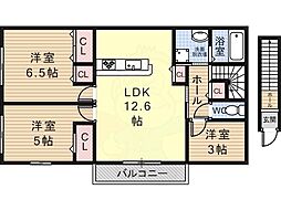 グランモート 3LDKの間取図画像