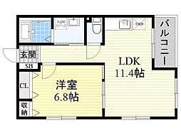 ラミュー 八尾木東 2階