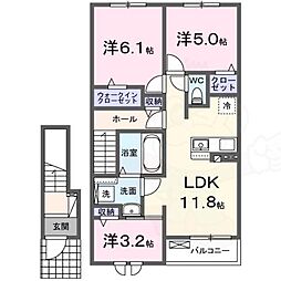 メゾンド クロワールA 2階/-